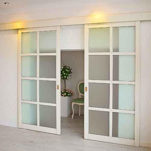 Двойни плъзгащи интериорни врати