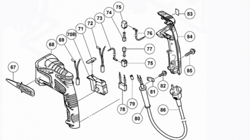 Аксесоари за контролна верига на бормашина Hitachi DH24PC3