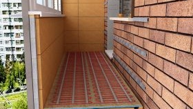 Монтаж на електрическо подово отопление на балкона