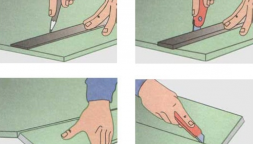 Как да режем гипсокартон