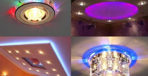 Таванна кутия от гипсокартон с осветление