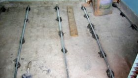 Бетонна замазка в банята