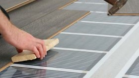 Монтаж на инфрачервен топъл под