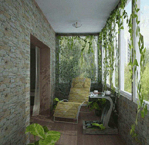 Стенна декорация на лоджия