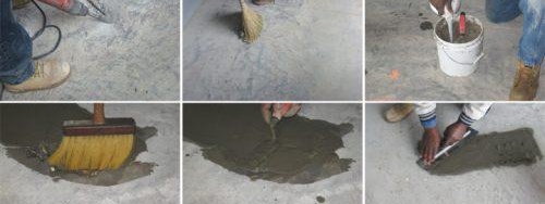 Полагане на бетонна замазка