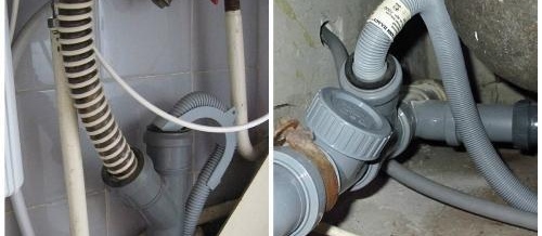 Свързване на пералнята към канализацията