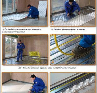 Монтаж на подово отопление без замазка