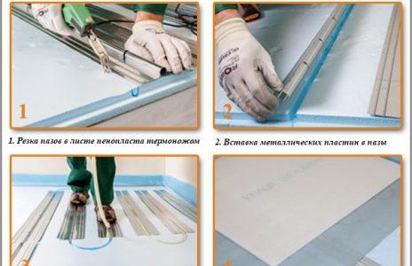 Монтаж на подово отопление без замазка