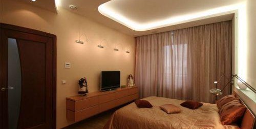 Таван от гипсокартон с подсветка