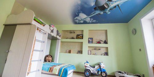 Тавани от гипсокартон за детска стая за момче