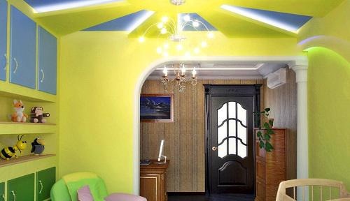 Дизайн на детска стая от гипсокартон