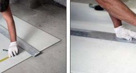 сухо полагане на пода