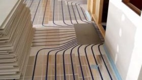 технология за сухо подово отопление