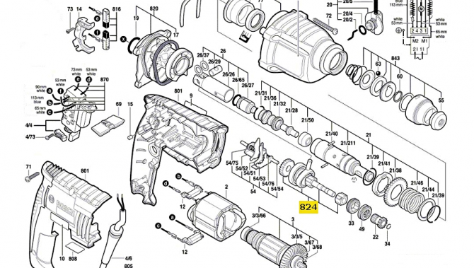 Схема бормашина Bosch 2-20