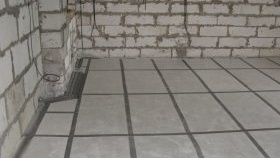 Монтаж на електрическо подово отопление в замазка