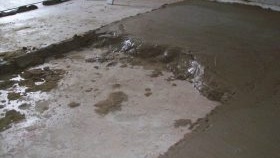 Дебелината на водната замазка