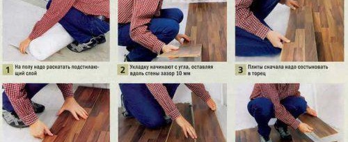 Полагане на ламинат върху бетонен под