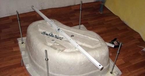 Монтаж на сифон и рамка