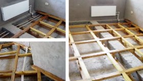 Топъл бетонен под