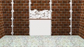 подравнете стените с маяци с мазилка