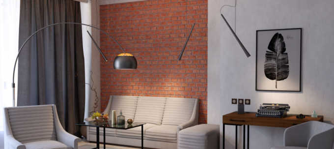 хол в стил лофт