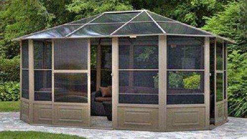 Как да затворите прозорците в беседката с изглед7