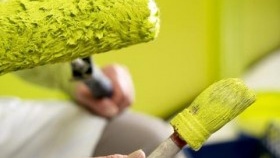 Как да шпакловам боядисани стени