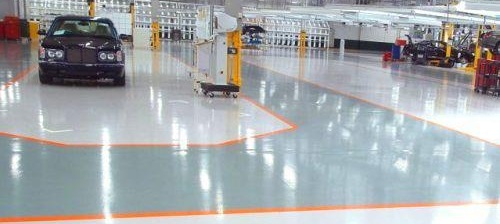 боядисан бетонен под