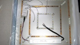 растерна лампа с LED