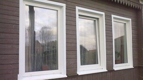 Завършване на външните склонове на прозорците