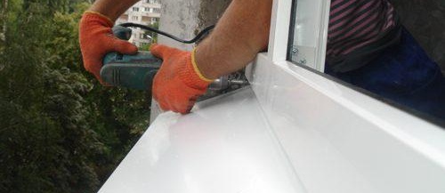 PVC подпрозоречни первази