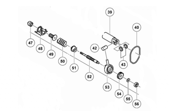 Монтажна схема на междинния вал