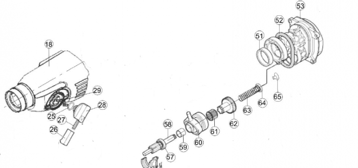 Превключвател за режим на бормашина Interskol P-26/800ER