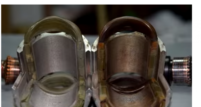 Изгоряла намотка на статора