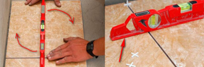  проверете нивото на плочките