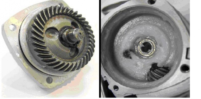 Разглобена скоростна кутия