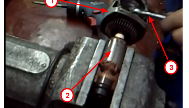 Развийте фиксиращата гайка на задвижващото зъбно колело