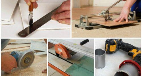 методи за рязане на керамични плочки