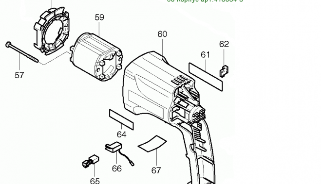 статор с корпус в демонтаж
