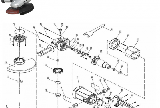 Схемата на трошачката Interskol