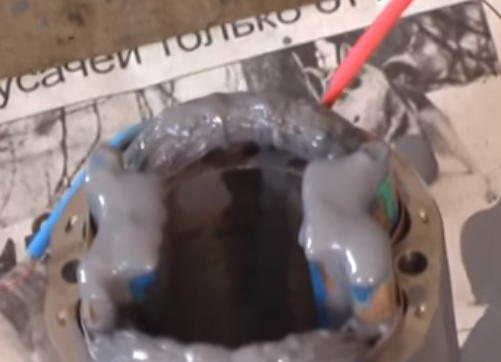 Статорът е импрегниран