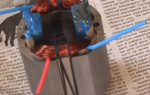 Резервиране или залепване на намотките на статора