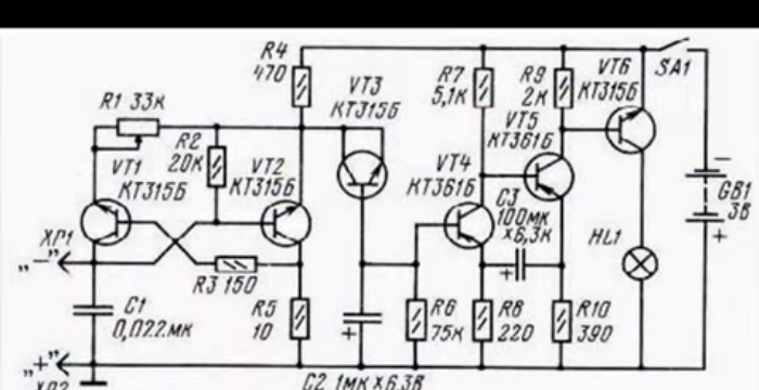 Диаграма на сондата за късо съединение