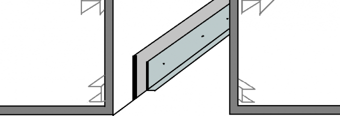 чертеж на ниша с пластмасови елементи за плексиглас