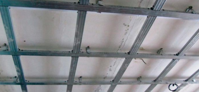 изчисляване на профила за таван от гипсокартон