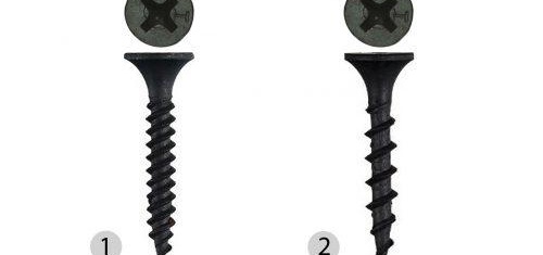 Избор на винт за гипсокартон