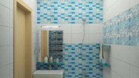 Местоположение на класическата баня на 2 квадратни метра. м