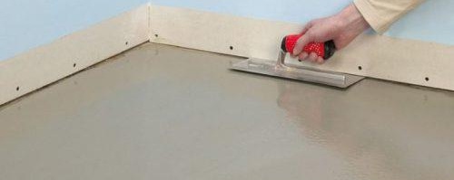 под от циментова замазка