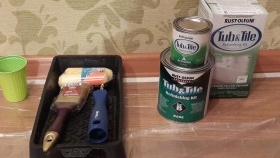 инструменти за боядисване на баня