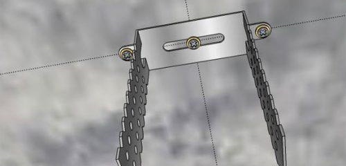 фиксиране на окачването върху проекта на тавана